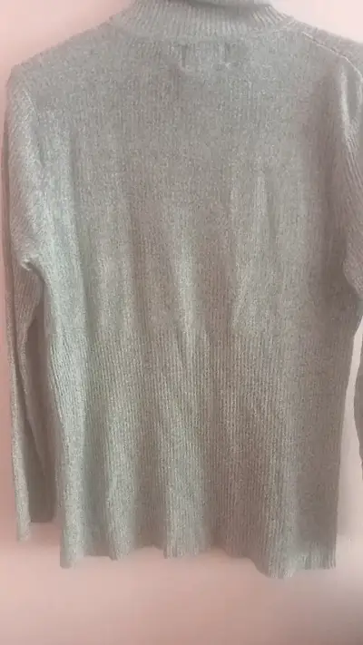 Suéter gris de cuello alto Jennifer Lauren - miniatura 2