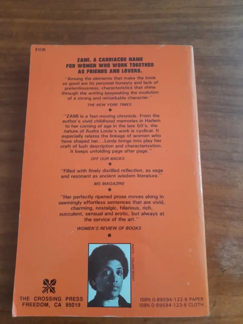 Audre Lorde'Zami: A New Spelling of My Name' - 3