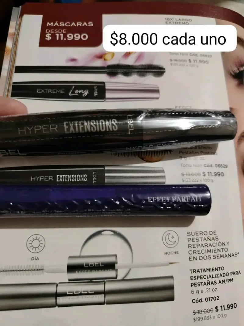 Máscara Pestañas Larga Duración L'Bel Hyper Exte