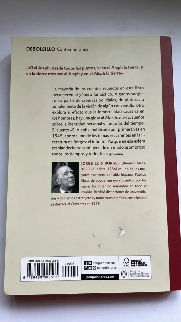 Libro El Aleph de Jorge Luis Borges - 2