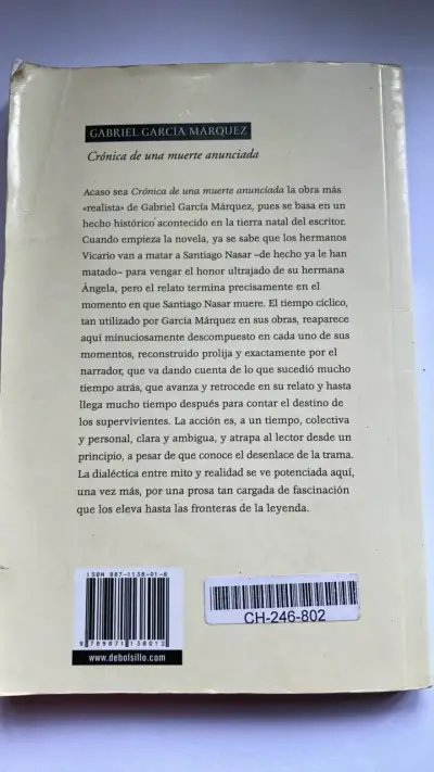 Libro Crónica de una Muerte Anunciada de Gabriel García Márquez - miniatura 2