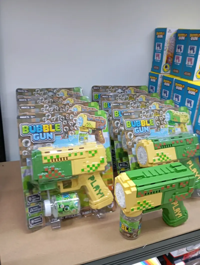 Pistola de Burbujas con luz  Minecraft