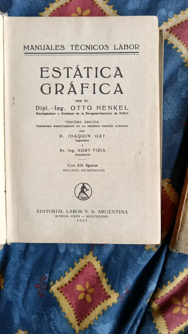 Libros antiguos de Estática Gráfica y Psicología Pedagógica - 2