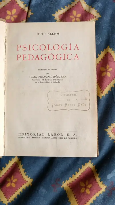 Libros antiguos de Estática Gráfica y Psicología Pedagógica - miniatura 3