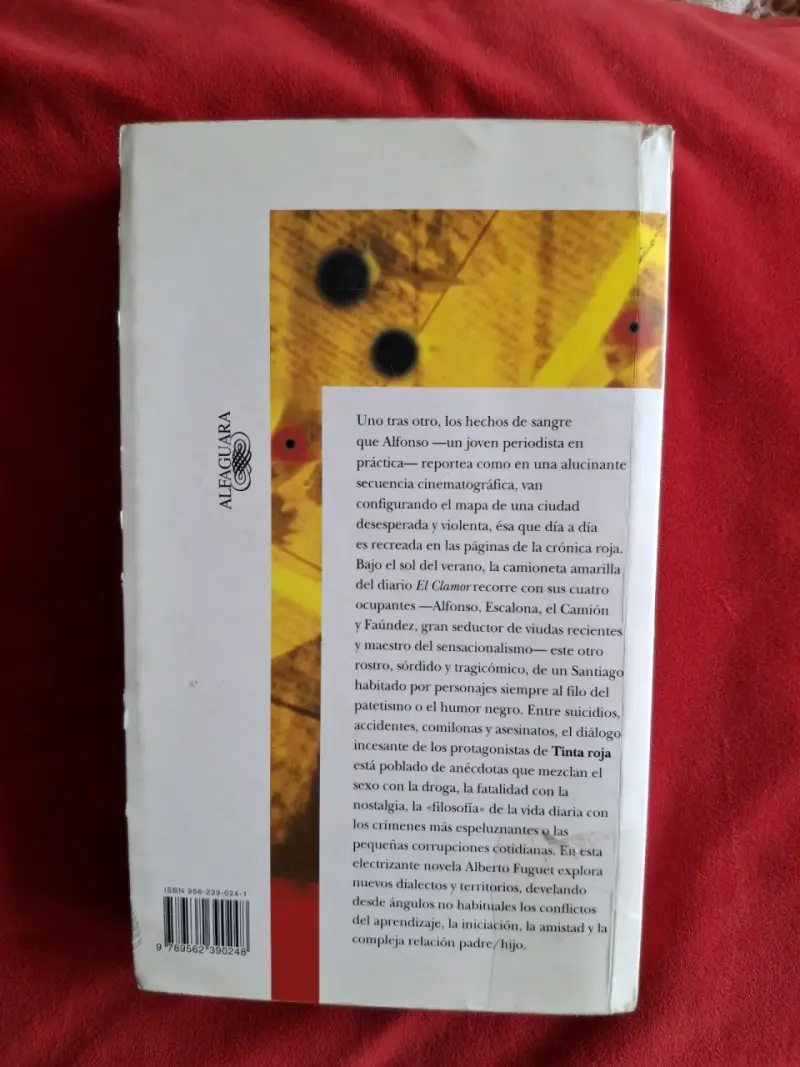 Libro 'Tinta Roja' de Alberto Fuguet - 2