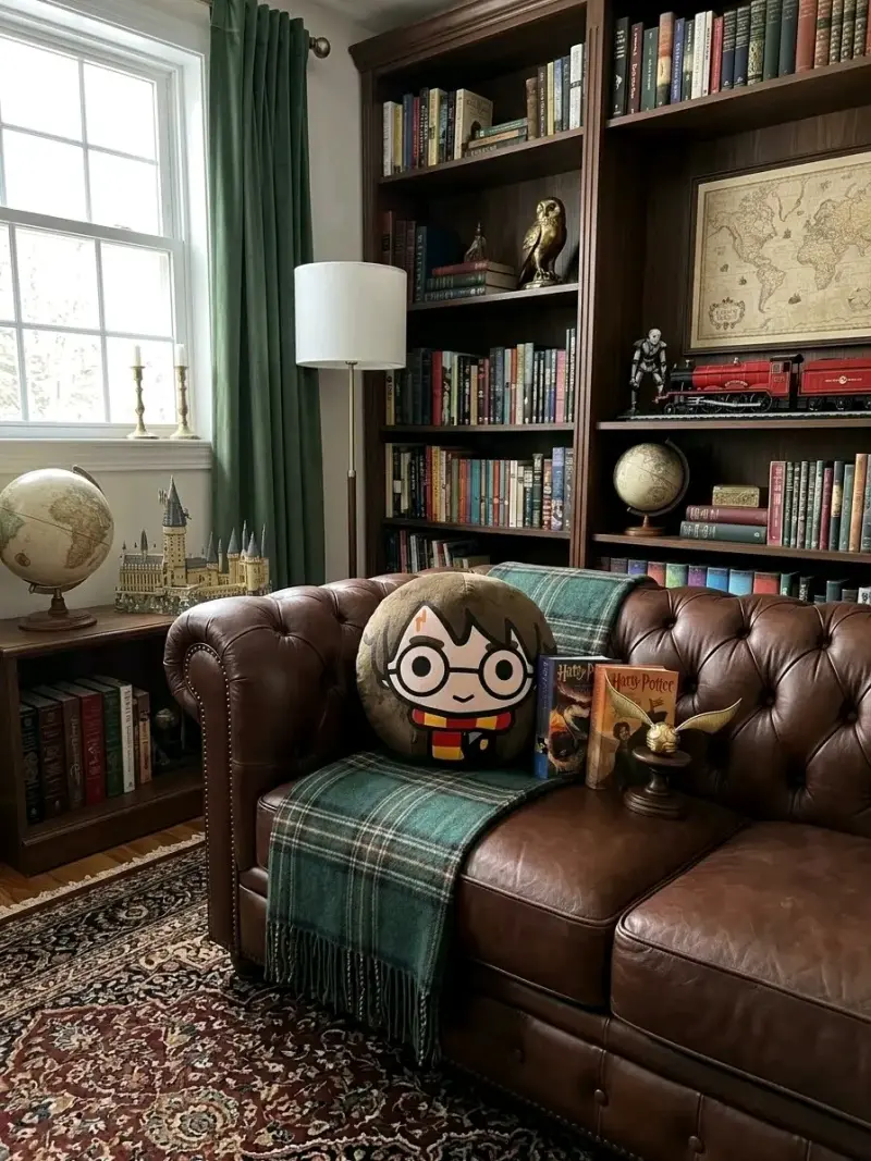 Cojín de peluche Harry Potter redondo - 3