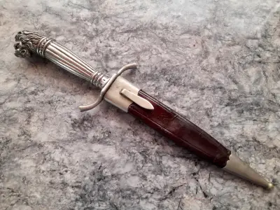 Cuchillo Daga Antigua F. Herder Abr. Sohn 1935 - miniatura 1