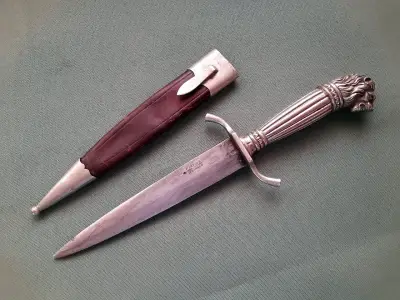 Cuchillo Daga Antigua F. Herder Abr. Sohn 1935 - miniatura 3