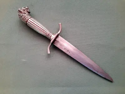 Cuchillo Daga Antigua F. Herder Abr. Sohn 1935 - miniatura 5