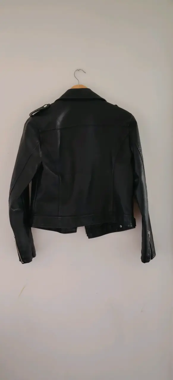 Chaqueta de cuero negra Index para mujer - 3