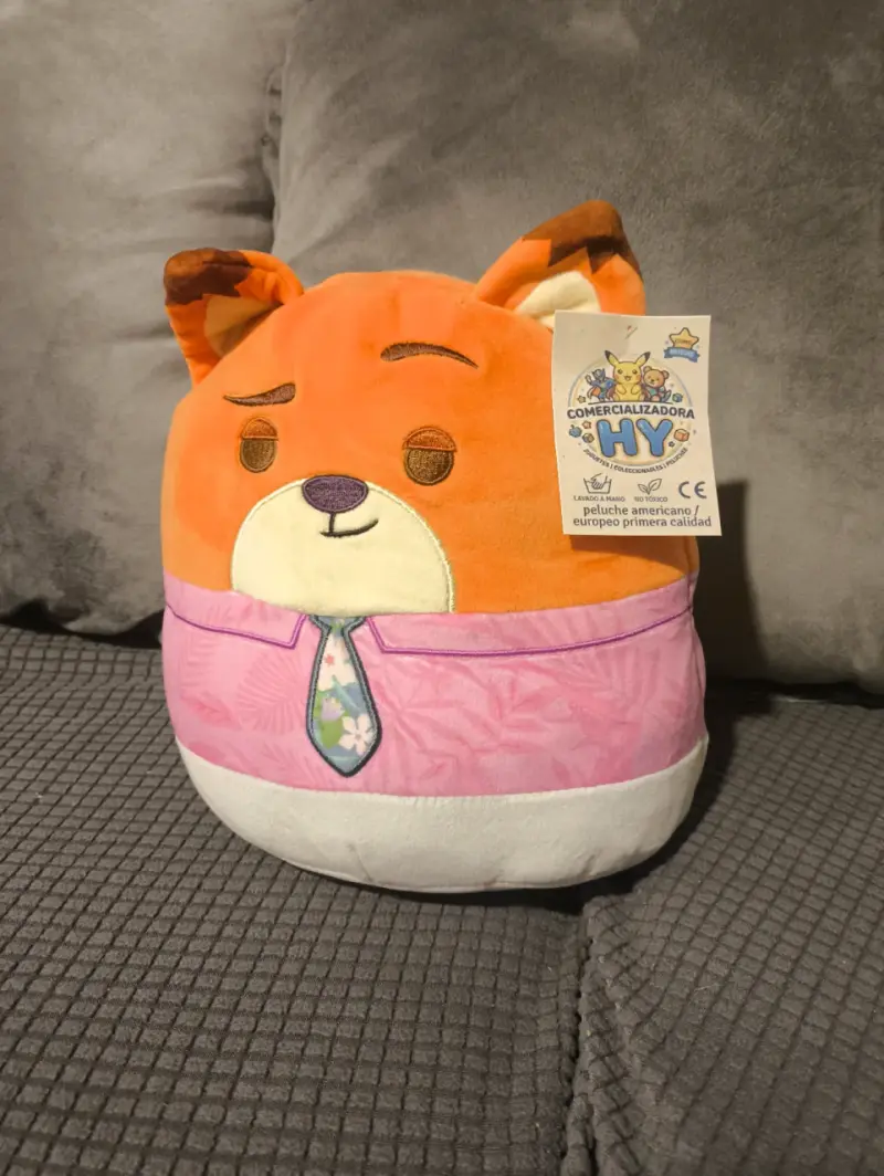 Peluche de zorro con camisa y corbata zootopia - 1