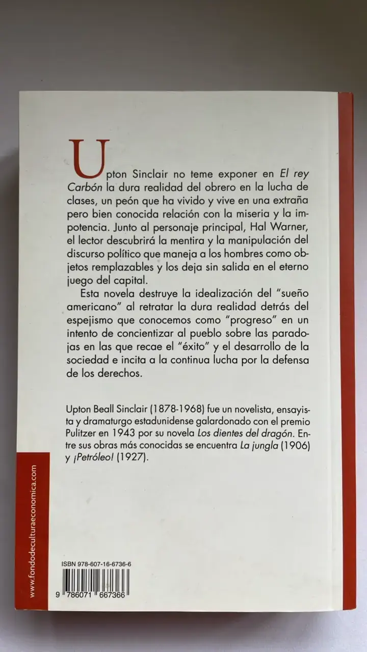 Libro 'El Rey Carbón' de Upton Sinclair - 2