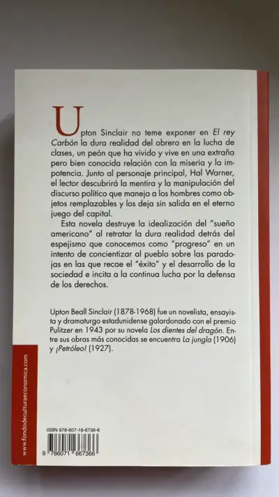 Libro 'El Rey Carbón' de Upton Sinclair - miniatura 2