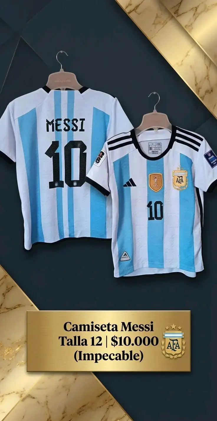 Camiseta Messi Argentina Talla 12 Impecable