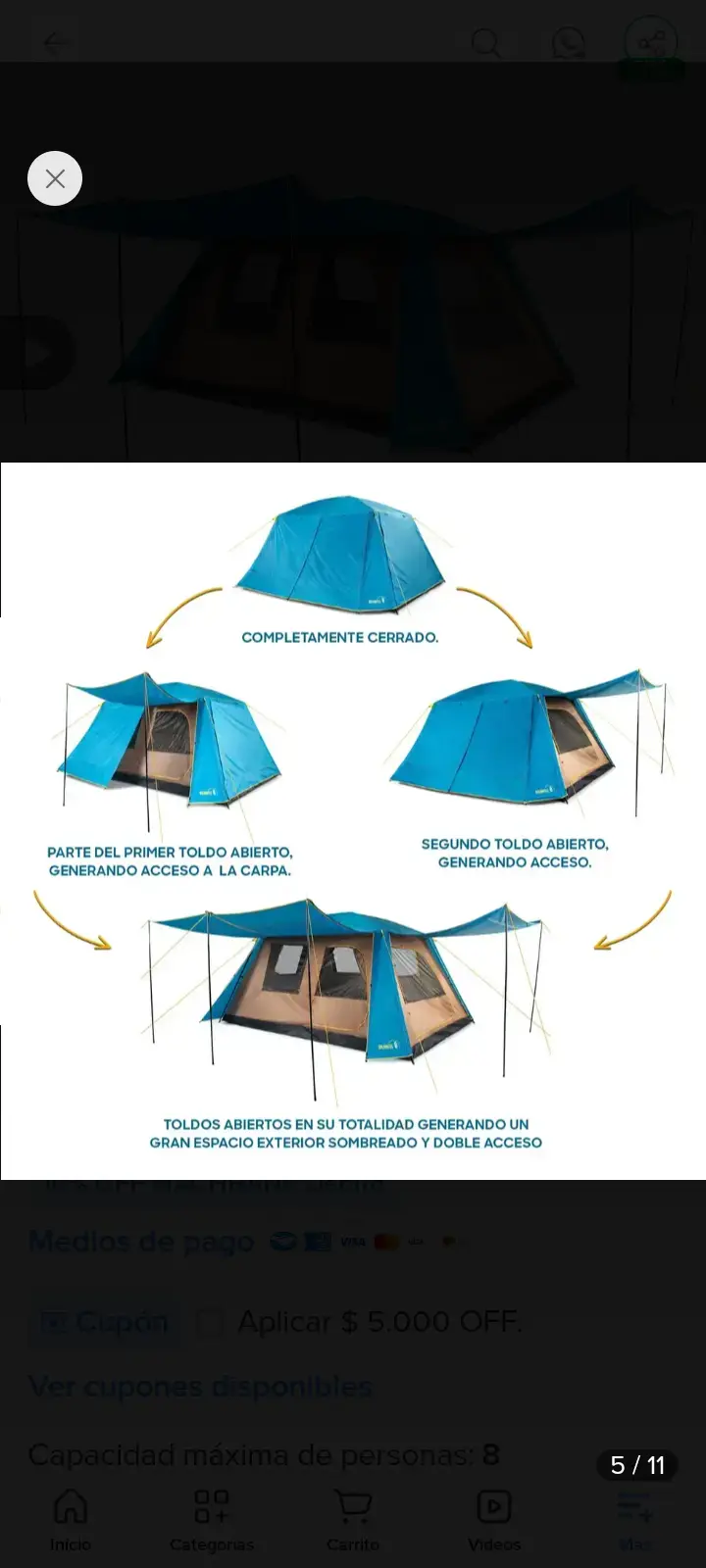 Carpa Camping Dolomites 8 Discovery, 8 Personas - 2