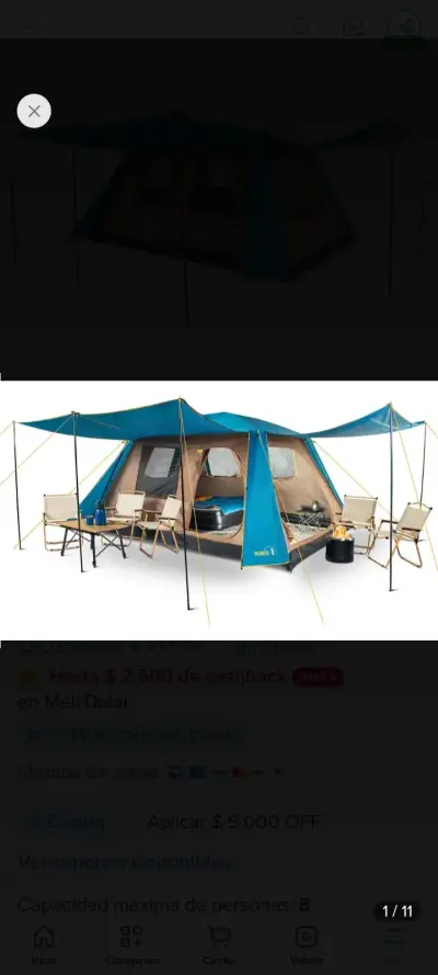Carpa Camping Dolomites 8 Discovery, 8 Personas - miniatura 4