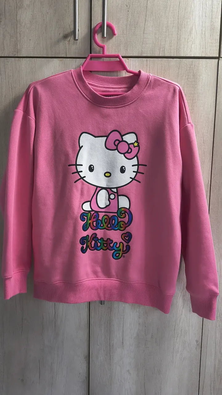 Polerón rosa Hello Kitty para niña