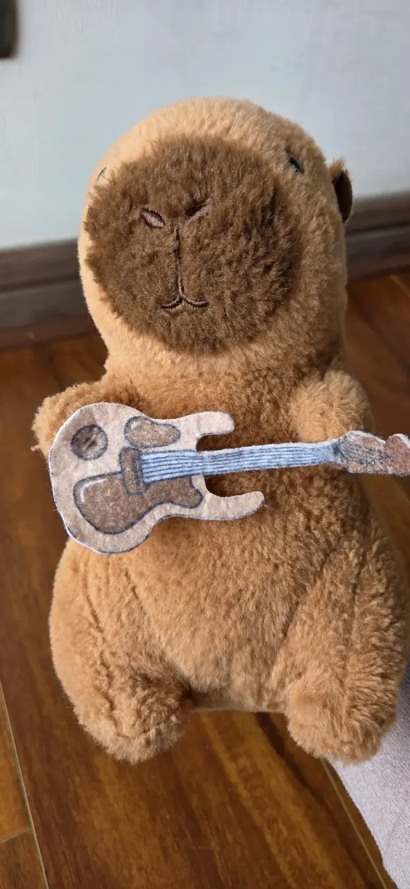 Peluche de capibara con guitarra - 2
