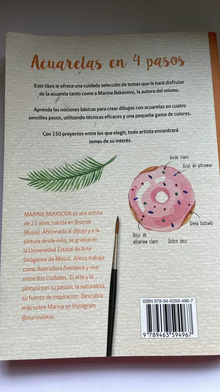 Libro Acuarelas en 4 Pasos de Marina Bakasova - 2