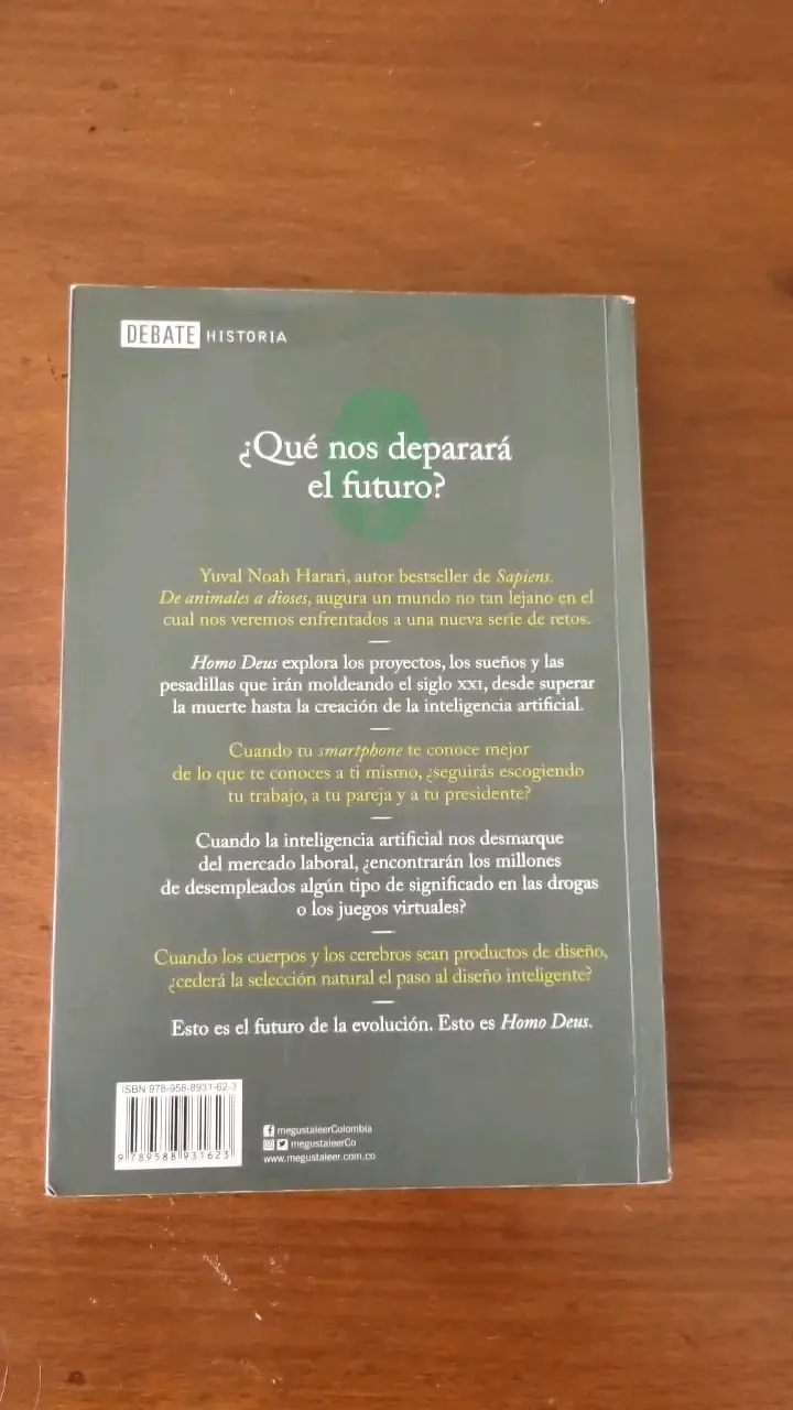 Libro Homo Deus de Yuval Noah Harari - 2