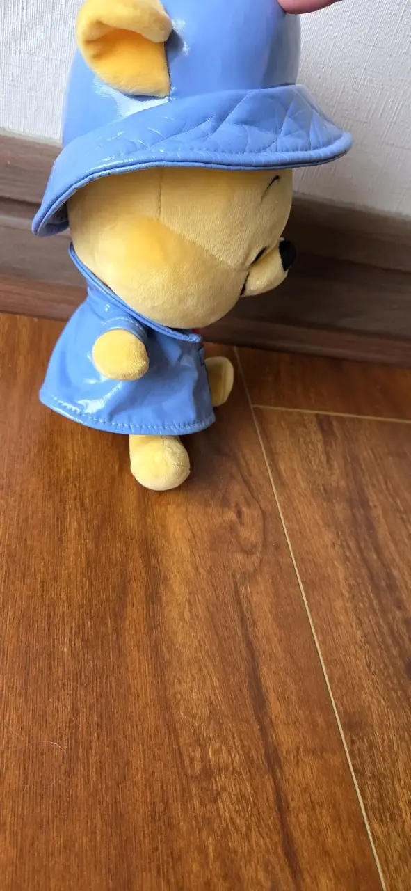 Peluche de oso con impermeable azul - 2