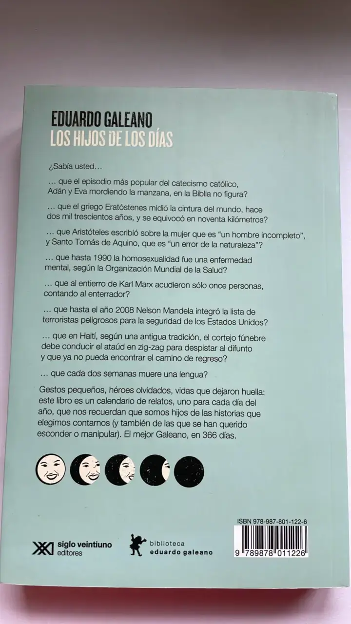 Libro 'Los Hijos de los Días' de Eduardo Galeano - 2