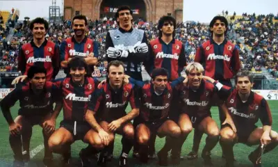 Camiseta Retro Bologna FC Mercatone Uno - miniatura 6