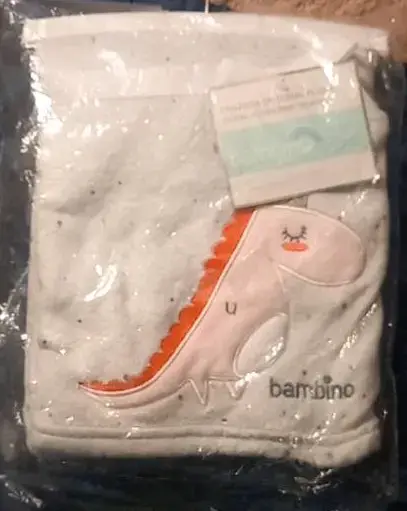 Manta para bebé Bambino con diseño de dinosaurio - 2