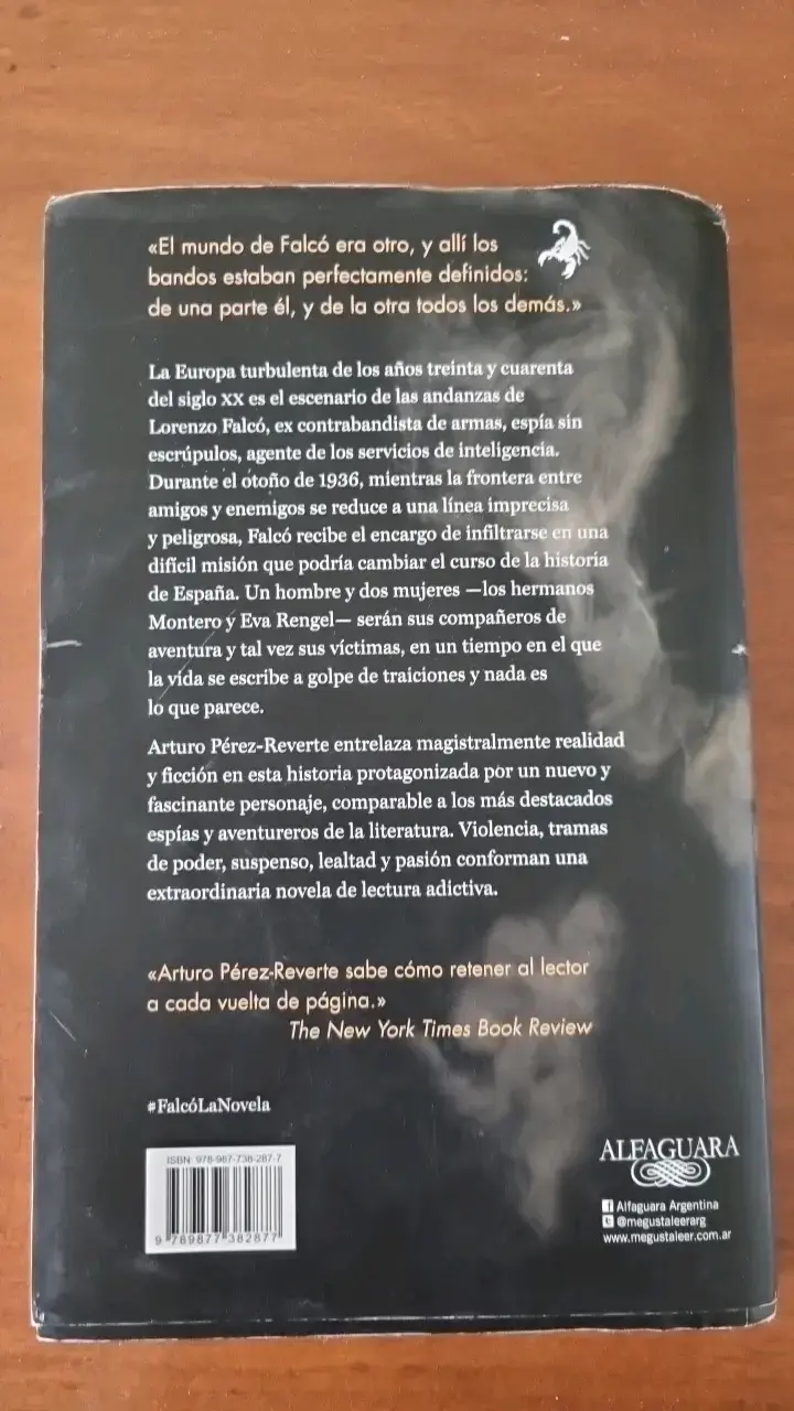 Libro 'Falcó' de Arturo Pérez-Reverte - 2