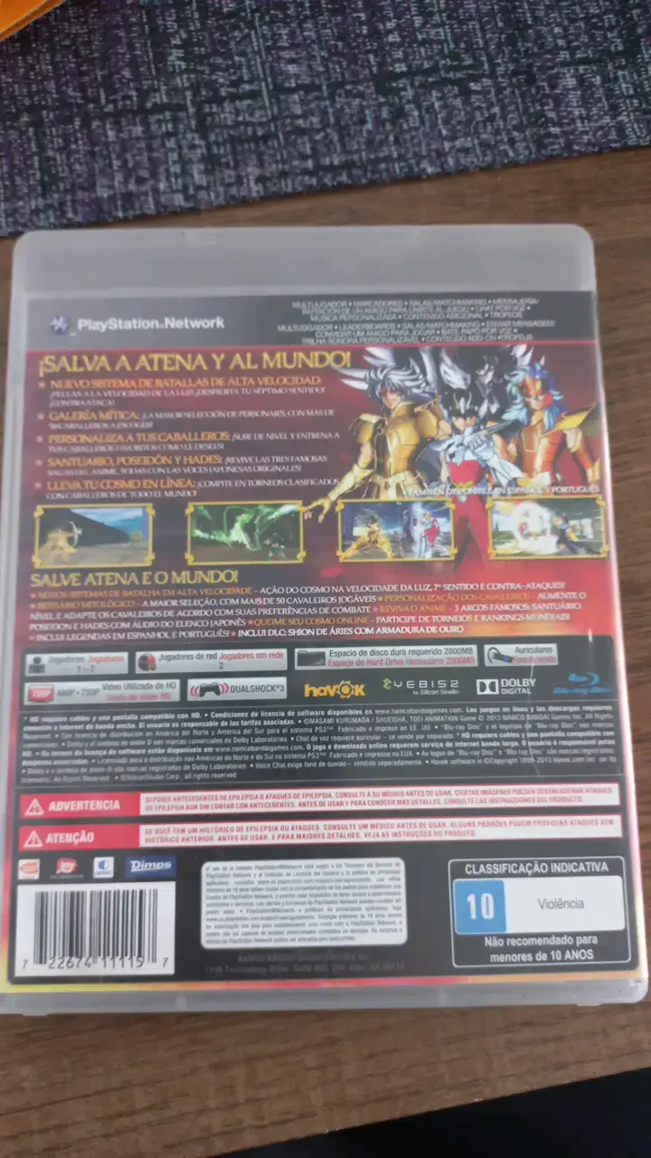 Juego PS3 Los Caballeros del Zodiaco: Soldados Valientes