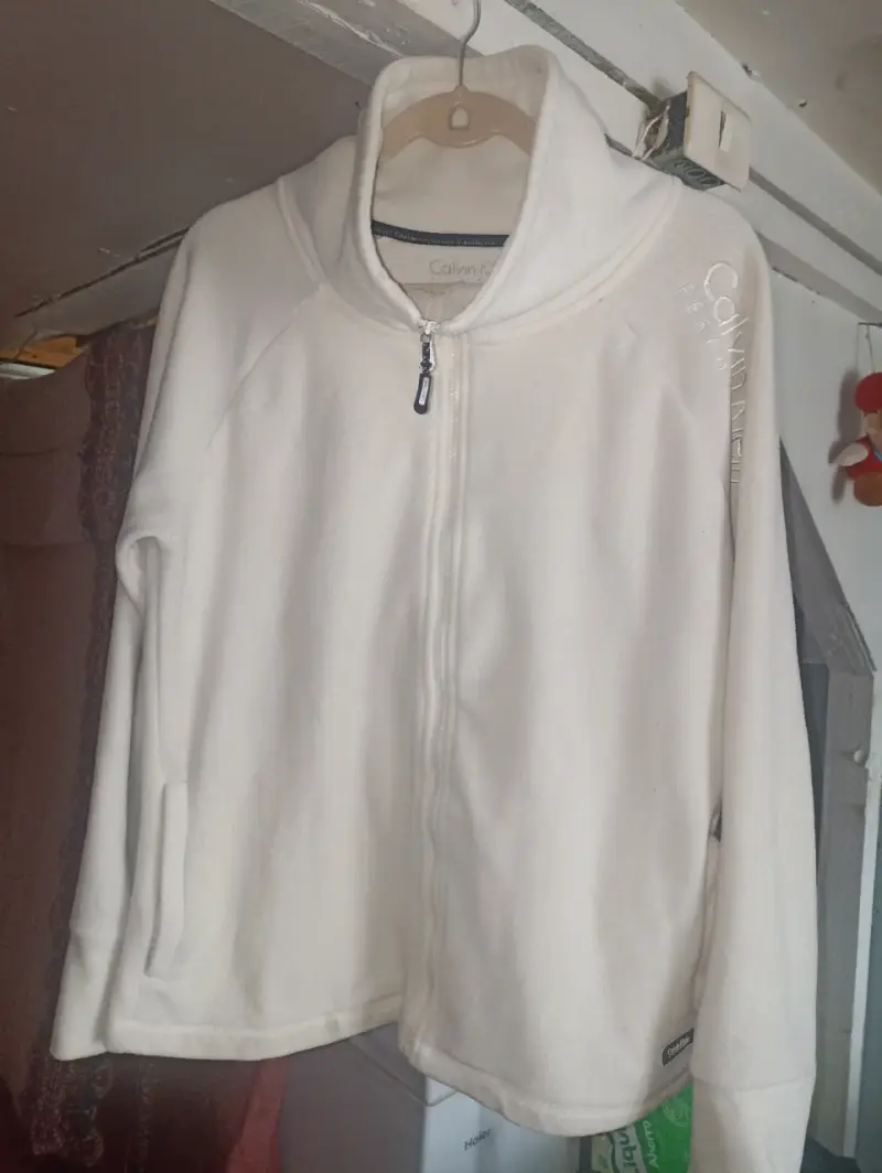 Chaqueta de polar blanca Calvin Klein Performance - 1