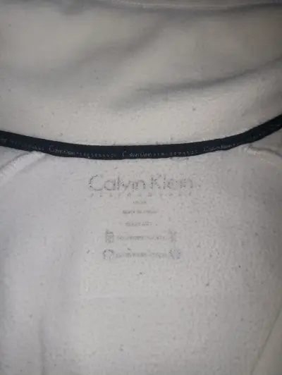 Chaqueta de polar blanca Calvin Klein Performance - miniatura 2