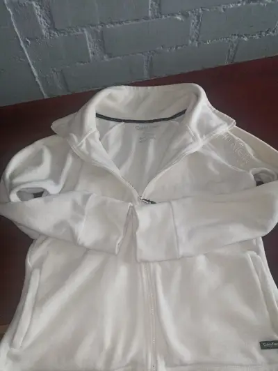 Chaqueta de polar blanca Calvin Klein Performance - miniatura 4