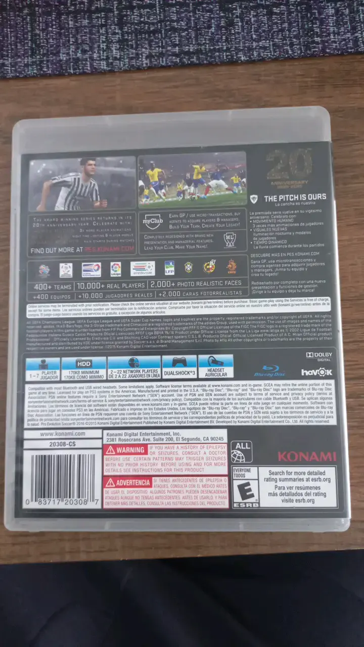 Juego PS3 PES 2016 Pro Evolution Soccer - 2