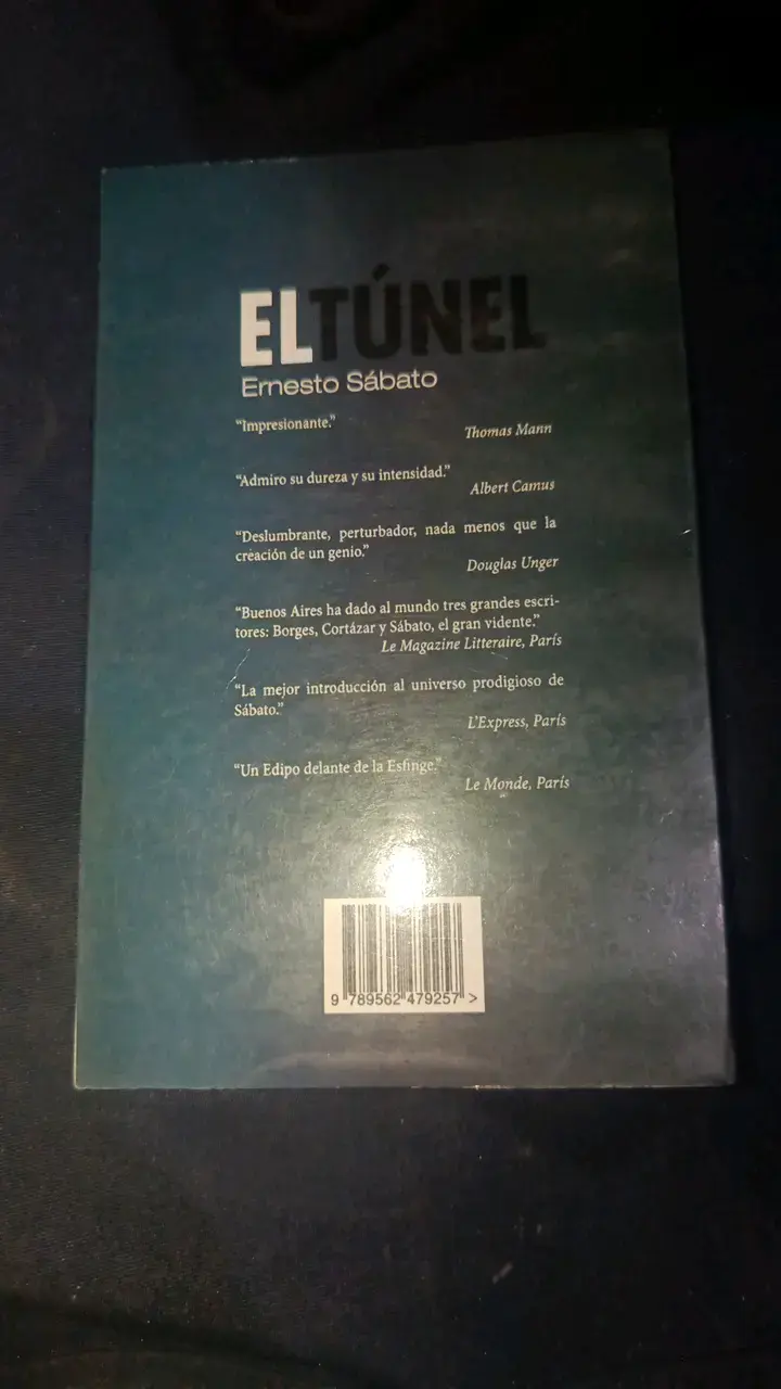 Libro El Túnel de Ernesto Sábato Edición Económica - 2