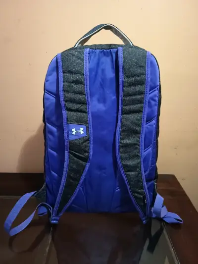 Mochila Under Armour Storm1 negra y azul - miniatura 3