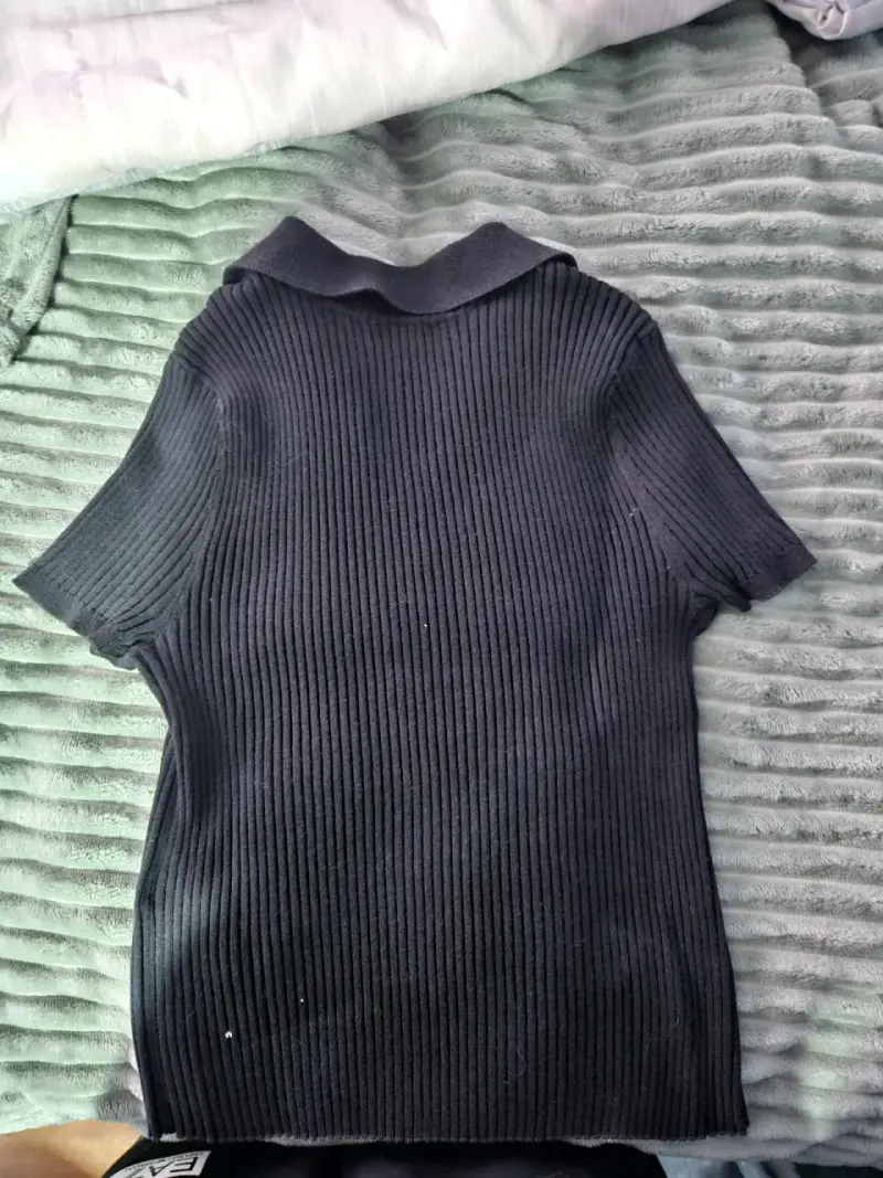 Polera de punto negra Calvin Klein para mujer - 3