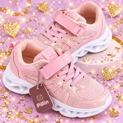 Zapatillas  rosas niña marca pillin talla 27 - miniatura 1