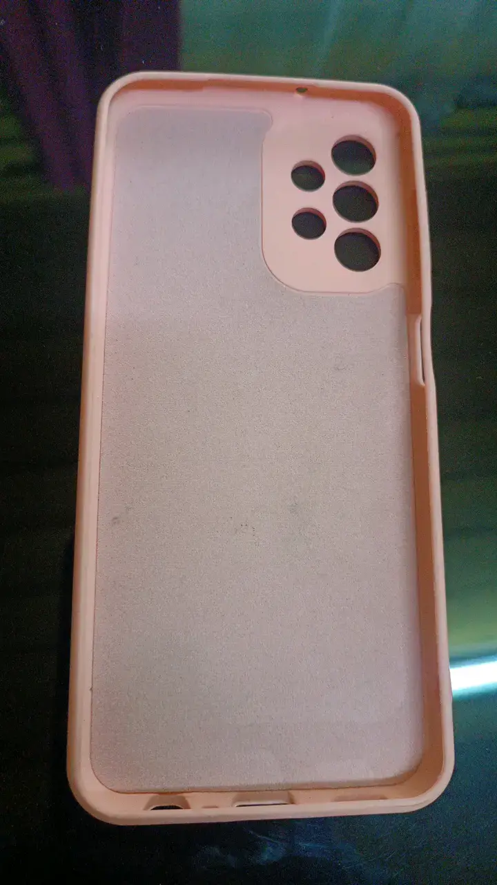 Funda de silicona rosa para celular A13 - 2