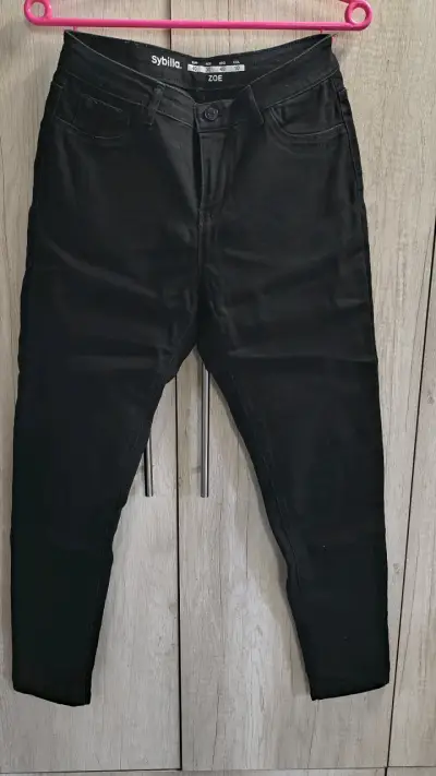 Pantalones negros Sybilla Zoe para mujer - miniatura 1
