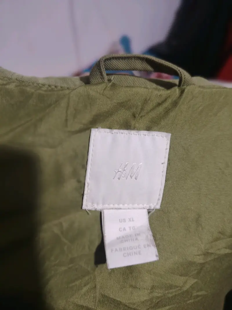 Chaqueta verde con capucha H&M talla 2XL-3XL - 3