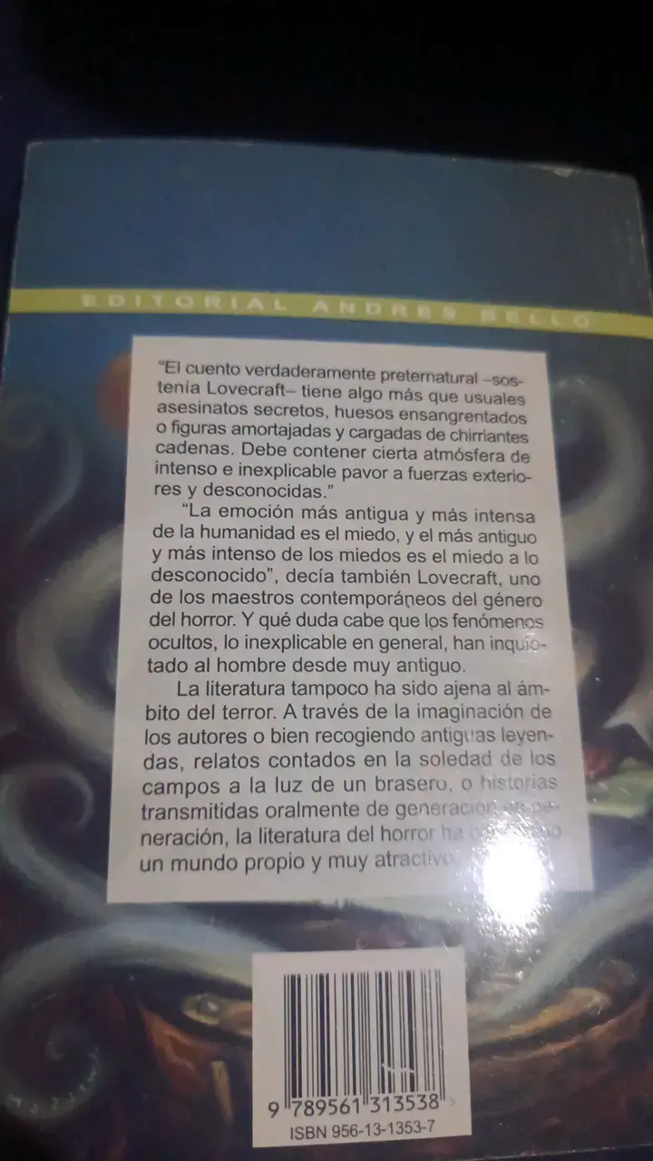 Libro Relatos Escalofriantes Editorial Andrés Bello - 2