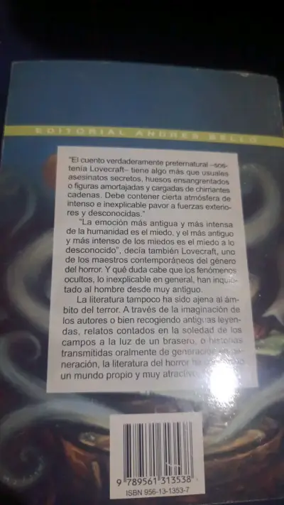 Libro Relatos Escalofriantes Editorial Andrés Bello - miniatura 2