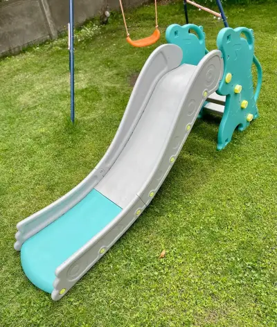 Resbalín dinosaurio celeste para niños KidsCool - miniatura 2