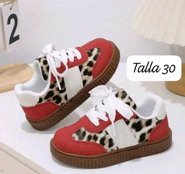 Botines blancos con lazo para niña talla 30 - 2
