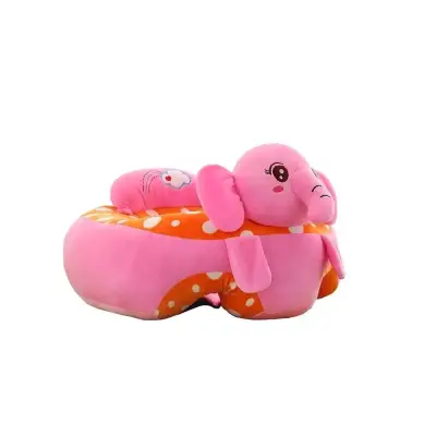 Asiento de bebé en forma de elefante rosa - miniatura 1