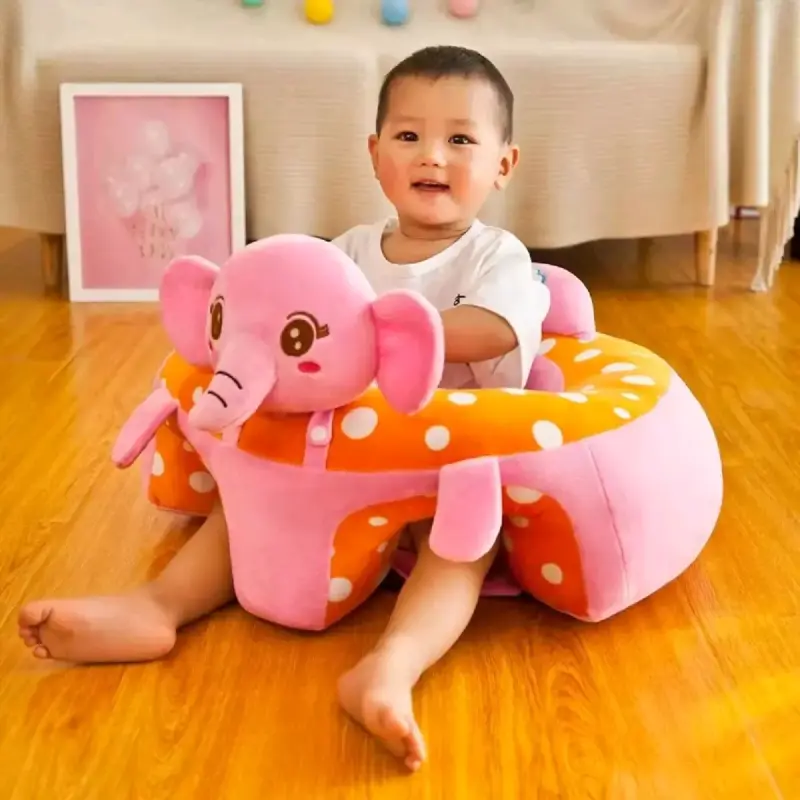 Asiento de bebé en forma de elefante rosa - 2