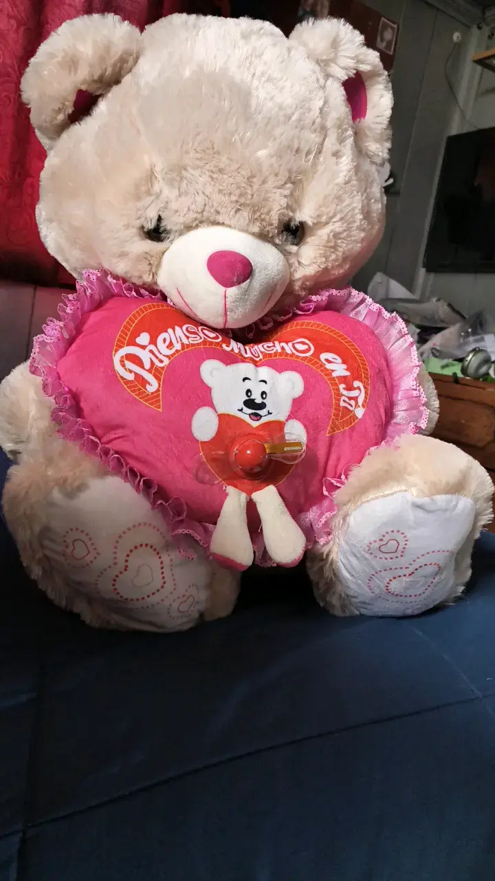 Osito de Peluche con Corazón 'Pienso Mucho en Ti'