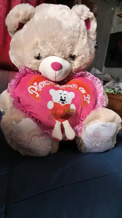 Osito de Peluche con Corazón 'Pienso Mucho en Ti' - miniatura 1