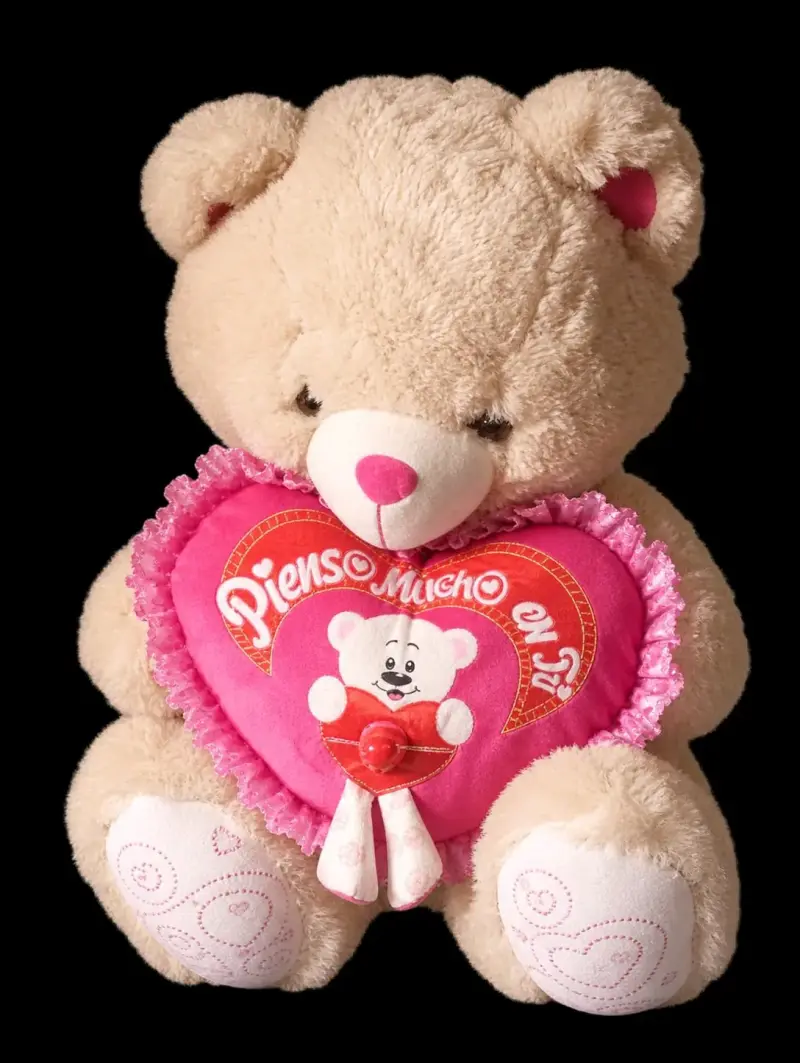 Osito de Peluche con Corazón 'Pienso Mucho en Ti' - 2